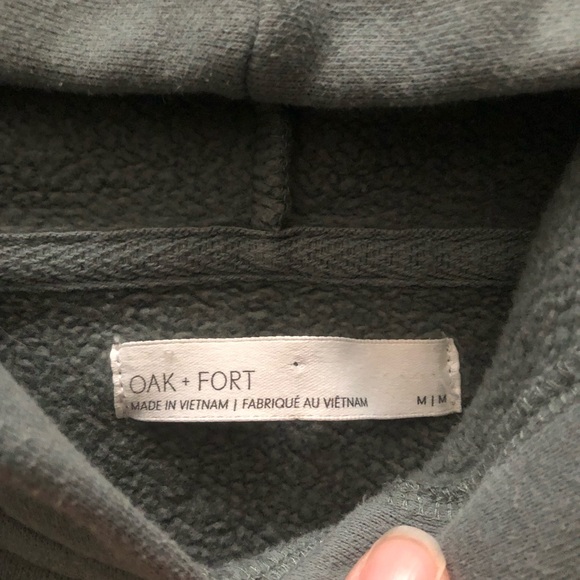 OAK + FORT Cropped Hoodie - Picture 5 of 7